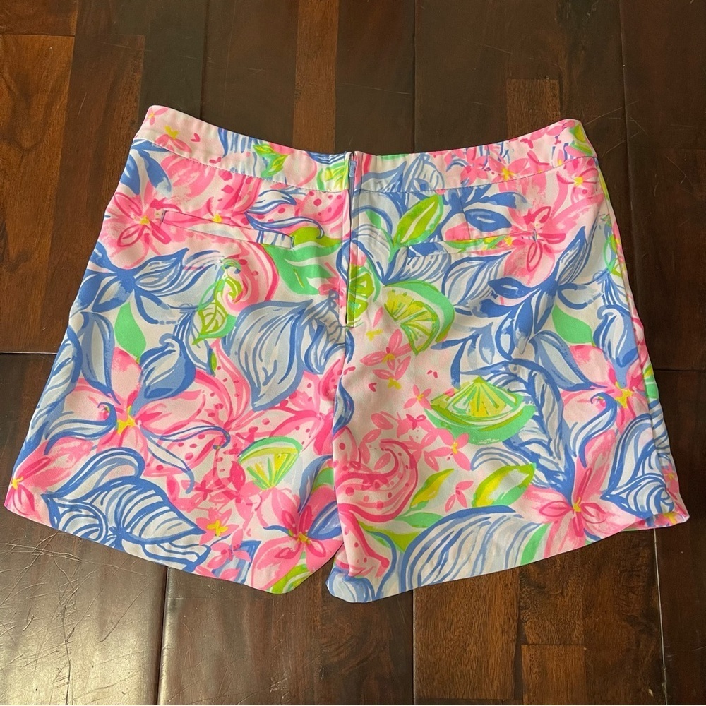 Lilly Pulitzer Ariana Stretch Shorts Size 8 Pink Havana Cocktail - Picture 6 of 7